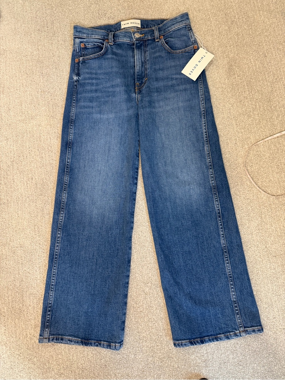 Emerson Fry High-Rise cropped Twin Doves jeans 26